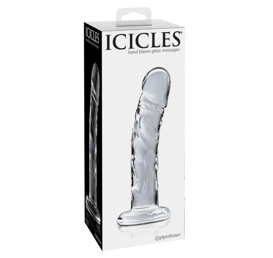 Icicles - Realistyczne Zakrzywione Szklane Dildo